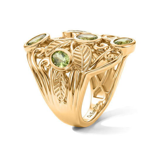 EVER TRUE Peridot Ring 950 Kupfer (Größe 17.00) ca. 2,90 ct