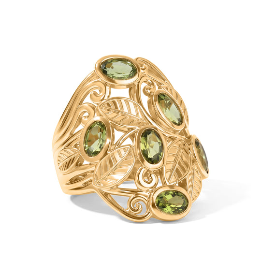 EVER TRUE Peridot Ring 950 Kupfer (Größe 17.00) ca. 2,90 ct