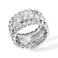 LUXURIANT DIAMOND - Lab Grown Diamant SI-GH Ring 925 Silber (Größe 18.00) ca. 1,57 ct