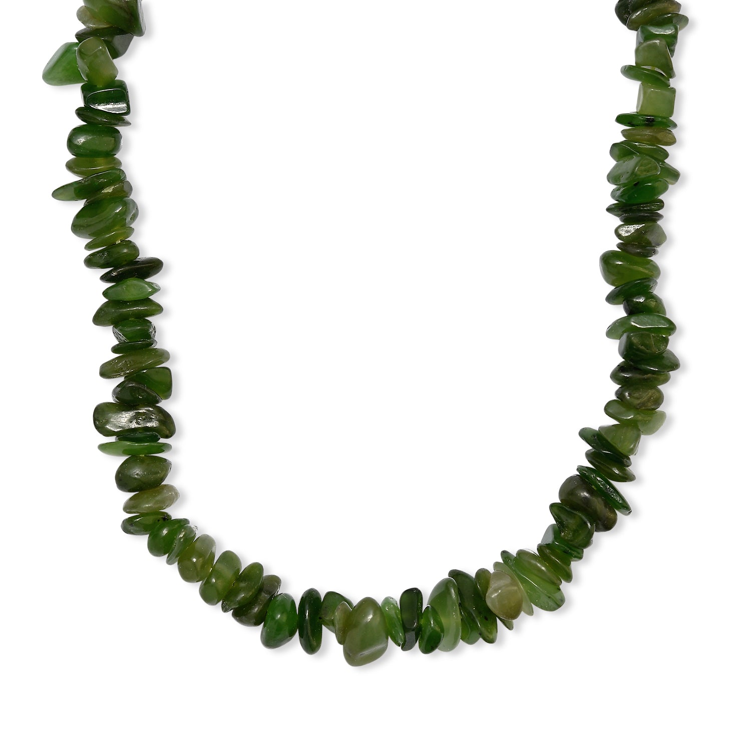 Nephrit Halskette 70 cm ca. 355.00 ct