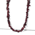 Roter Granat Halskette 70 cm ca. 180.00 ct