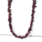 Roter Granat Halskette 70 cm ca. 180.00 ct