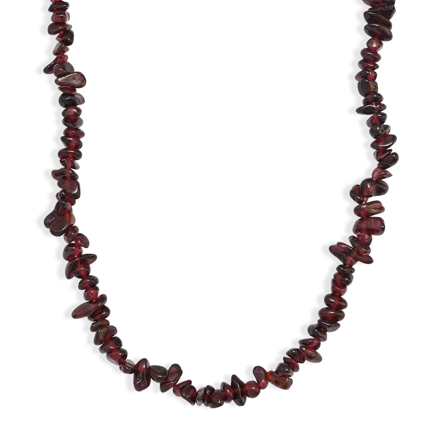 Roter Granat Halskette 70 cm ca. 180.00 ct