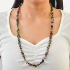 Mehrfarbig Edelsteine Halskette 70 cm ca. 265.00 ct