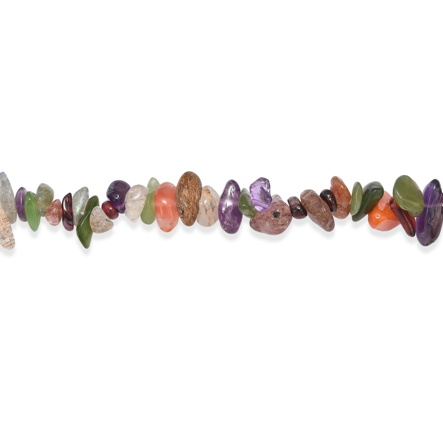 Mehrfarbig Edelsteine Halskette 70 cm ca. 265.00 ct