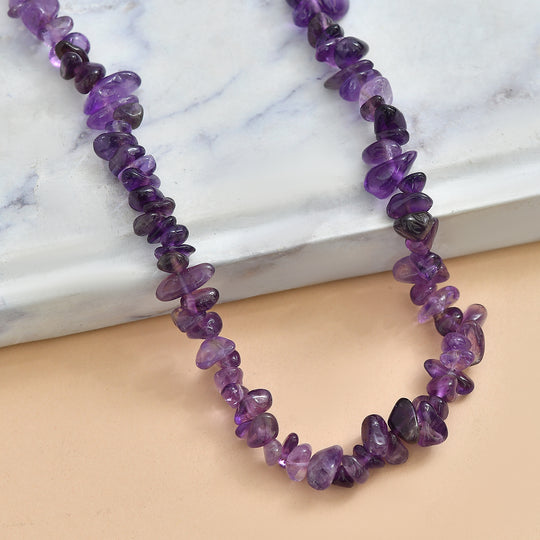 Amethyst Halskette 70 cm ca. 145.00 ct