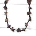 Rauchquarz, Schwarzer Spinell Halskette 91 cm ca. 240.00 ct