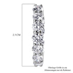 LUXURIANT DIAMOND - Lab Grown Diamant SI-GH SGL zertifiziert Ohrringe 925 Silber 750 Gelbgold vermeil ca. 5.35 ct