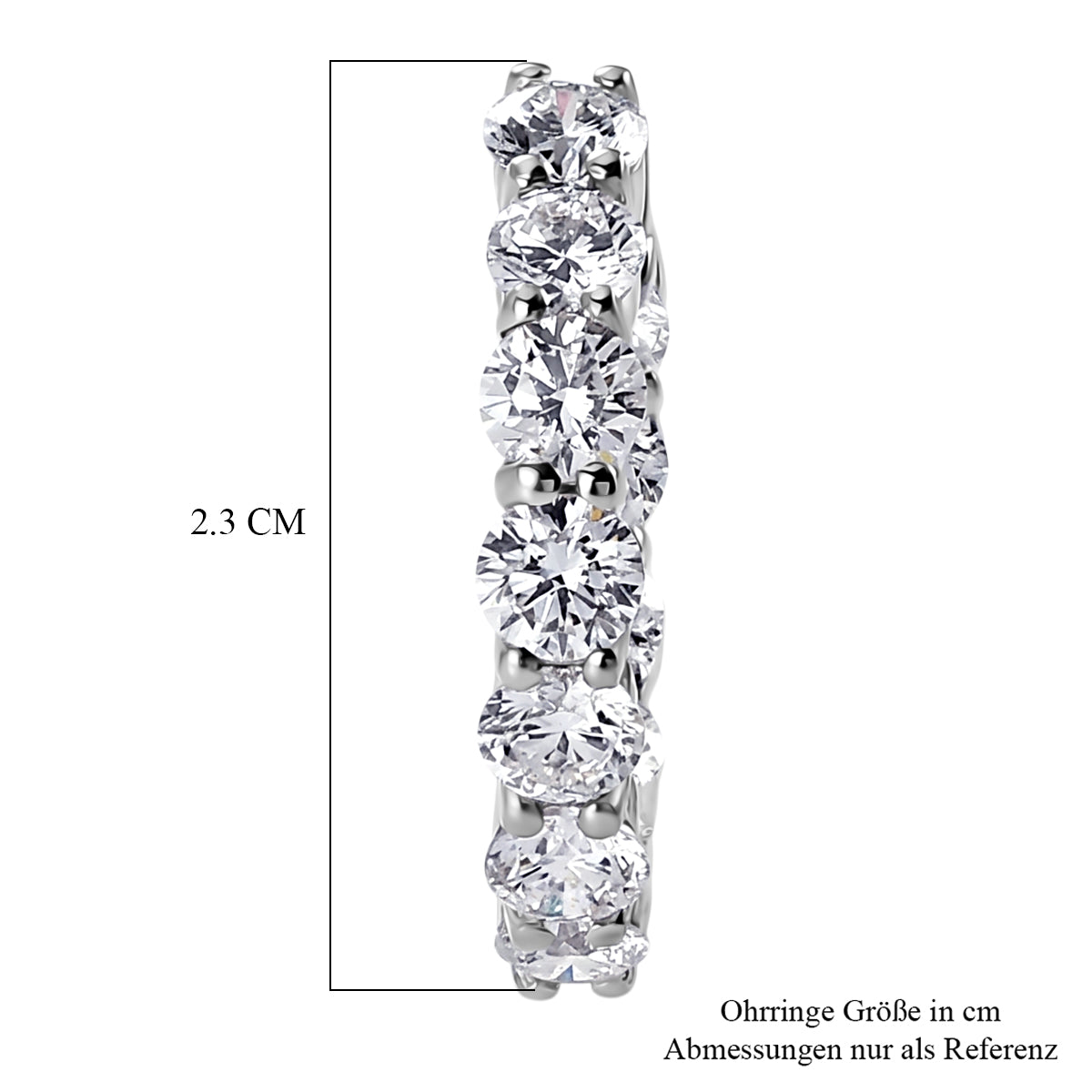 LUXURIANT DIAMOND - Lab Grown Diamant SI-GH SGL zertifiziert Ohrringe 925 Silber 750 Gelbgold vermeil ca. 5.35 ct
