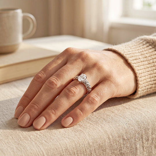 LUXURIANT DIAMOND - Lab Grown Diamant SI-GH Ring 925 Silber (Größe 20.00) ca. 0,79 ct