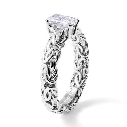 LUXURIANT DIAMOND - Lab Grown Diamant SI-GH Ring 925 Silber (Größe 21.00) ca. 1,02 ct