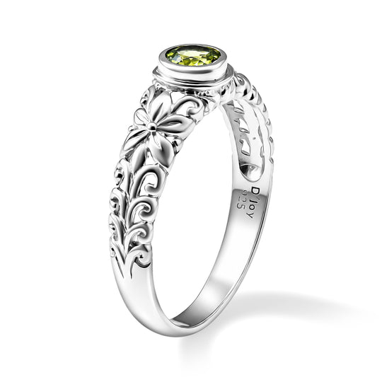 D'Joy AA Peridot Ring 925 Silber (Größe 20.00) ca. 0,55 ct