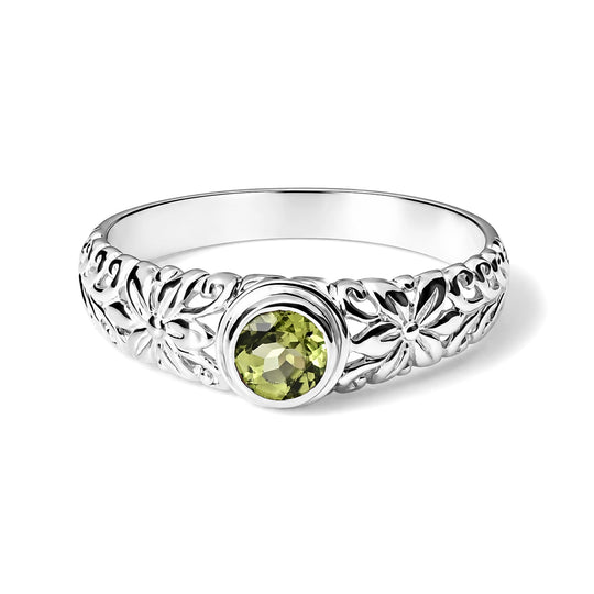 D'Joy AA Peridot Ring 925 Silber (Größe 20.00) ca. 0,55 ct