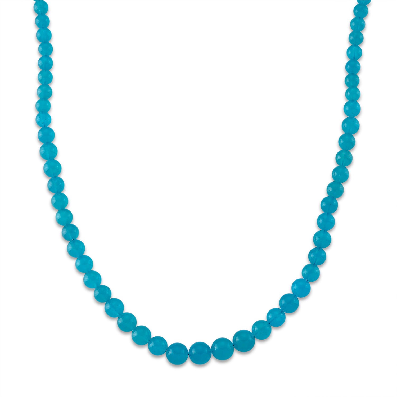 D'Joy AAAA Amazonit Halskette ca. 50 cm 925 Silber Rhodiniert ca. 210,00 ct.