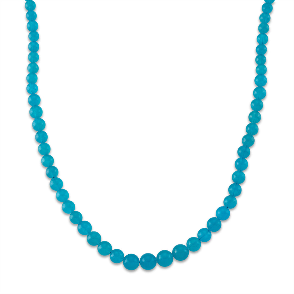 D'Joy AAAA Amazonit Halskette ca. 50 cm 925 Silber Rhodiniert ca. 210,00 ct.