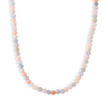 Mehrfarbiger Beryll Halskette ca. 50 cm 316L Edelstahl ca. 160.00 ct