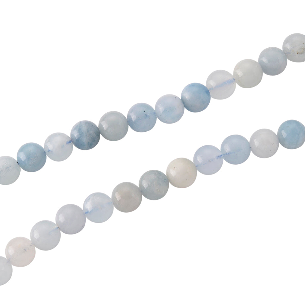 Mehrfarbiger Aquamarin Halskette ca. 50 cm 316L Edelstahl ca. 160,00 ct.
