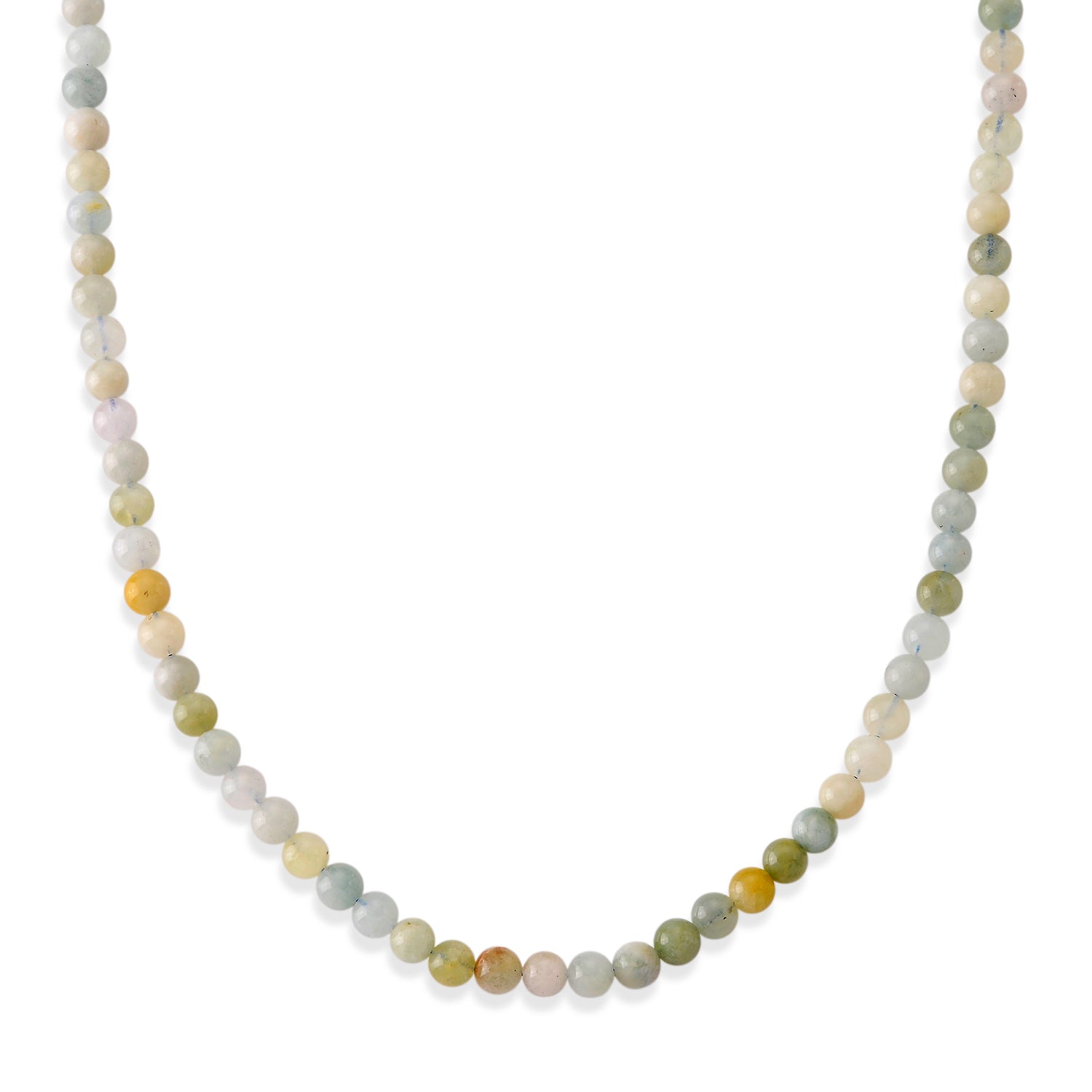 Mehrfarbiger Grün Beryll Halskette ca. 50 cm 316L Edelstahl ca. 160,00 ct.