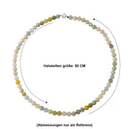 Mehrfarbiger Grün Beryll Halskette ca. 50 cm 316L Edelstahl ca. 160,00 ct.