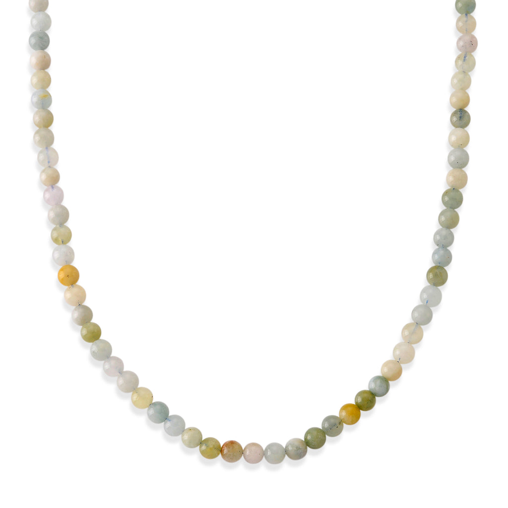 Mehrfarbiger Grün Beryll Halskette ca. 50 cm 316L Edelstahl ca. 160,00 ct.