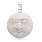 Ox Bone Anhänger 925 Silber ca. 20.23 ct