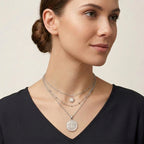 Ox Bone Anhänger 925 Silber ca. 20.23 ct