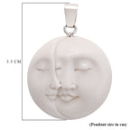 Ox Bone Anhänger 925 Silber ca. 20.23 ct
