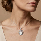 D'Joy Ox Bone Anhänger 925 Silber ca. 8,46 ct.