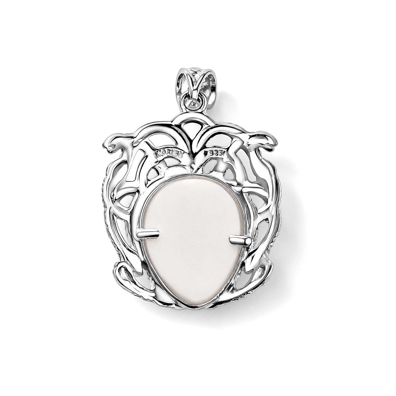 D'Joy Ox Bone Anhänger 925 Silber ca. 8,46 ct.