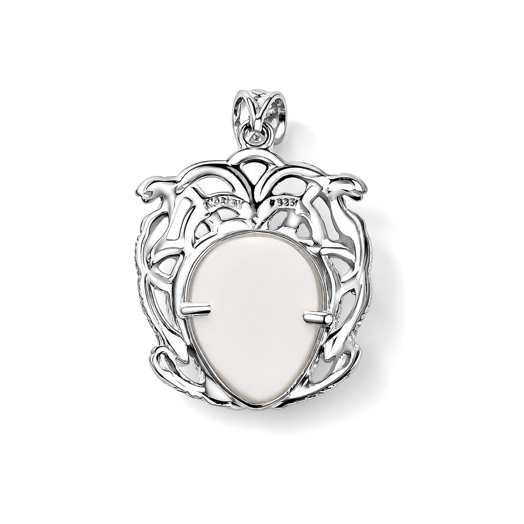 D'Joy Ox Bone Anhänger 925 Silber ca. 8,46 ct.