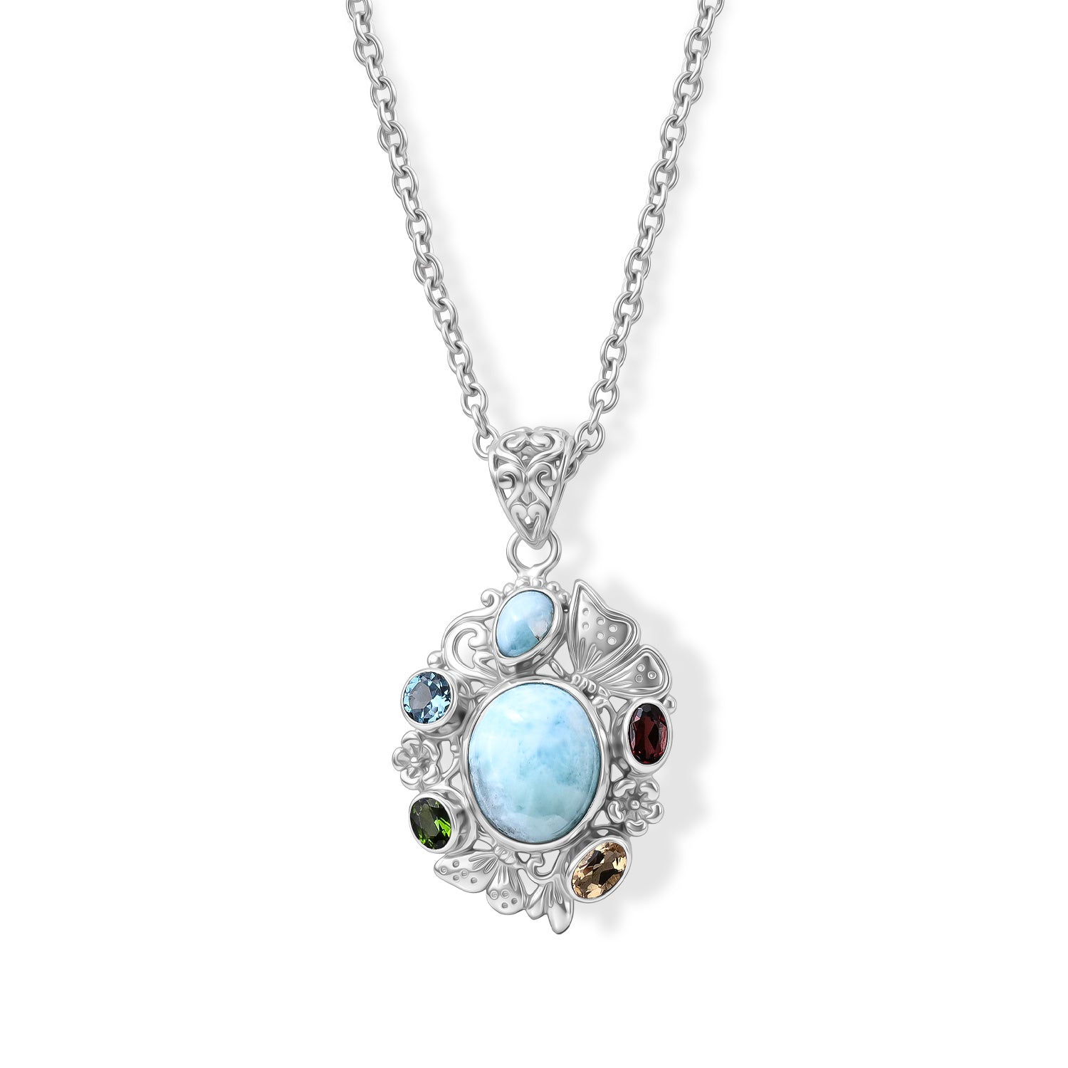 D'Joy AA Larimar Anhänger 925 Silber ca. 7.83 ct