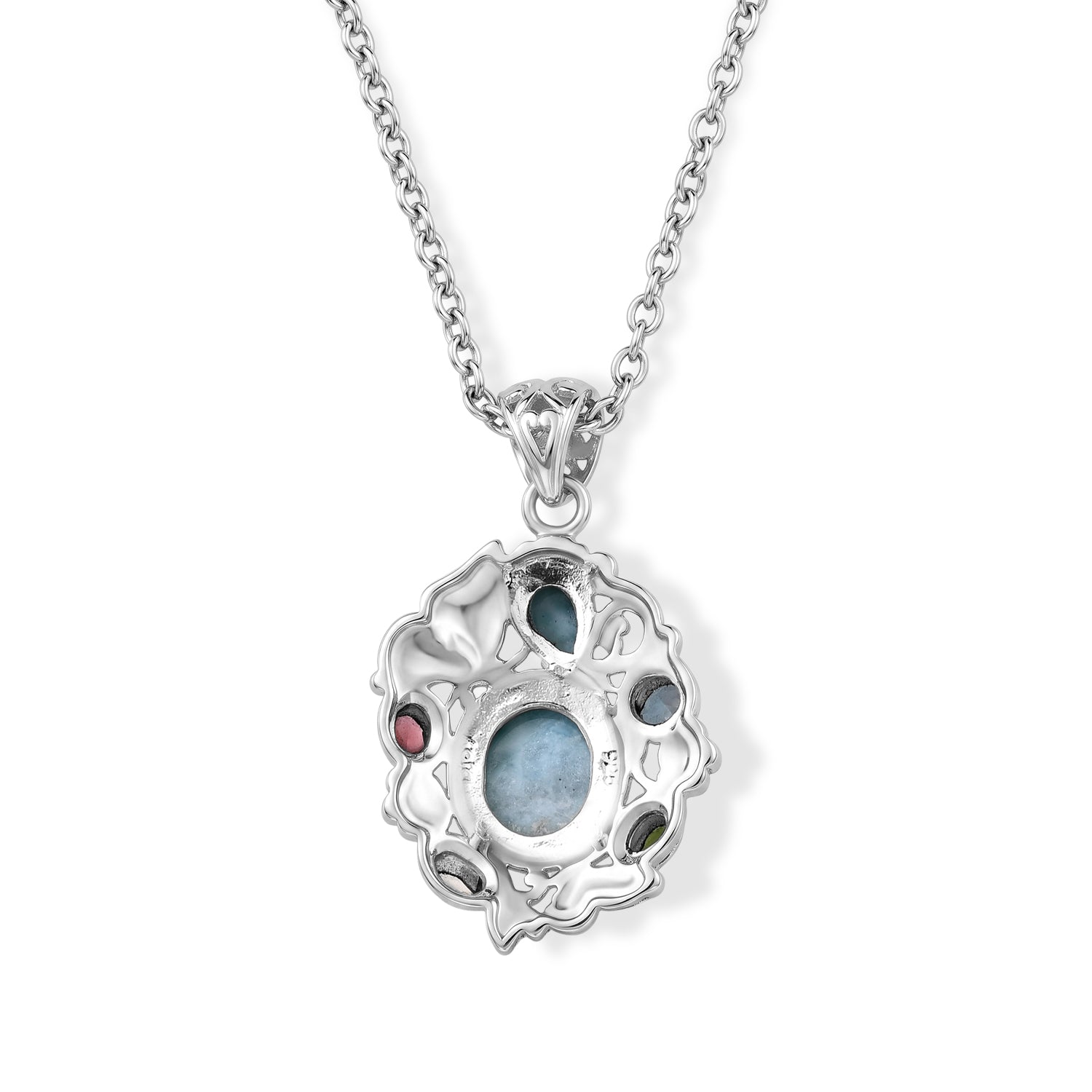 D'Joy AA Larimar Anhänger 925 Silber ca. 7.83 ct