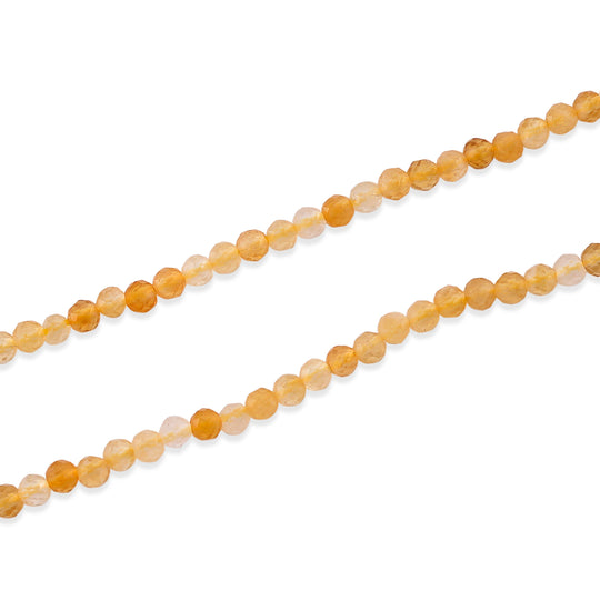 Citrin Halskette ca. 45 cm 316L Edelstahl ca. 21.00 ct