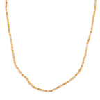 Citrin Halskette ca. 45 cm 316L Edelstahl ca. 21.00 ct