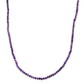 Afrikanischer Amethyst Halskette ca. 45 cm 316L Edelstahl ca. 50.00 ct