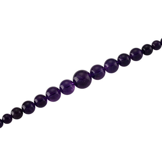 D'Joy Afrikanischer Amethyst Halskette ca. 50 cm 925 Silber Rhodiniert ca. 280,00 ct.