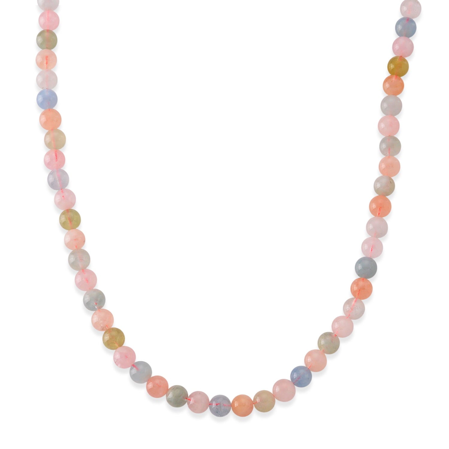 D'Joy AA Mehrfarbiger Beryll Halskette ca. 50 cm 925 Silber Rhodiniert ca. 270,00 ct.