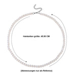 Opalit Halskette ca. 45 cm 316L Edelstahl, flexibel, ca. 55.00 ct