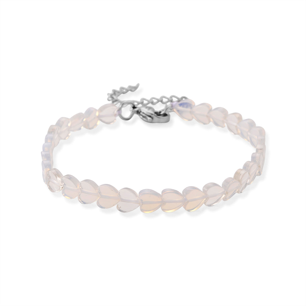 Opalit Armband ca. 18 cm 316L Edelstahl, flexibel, ca. 20.00 ct