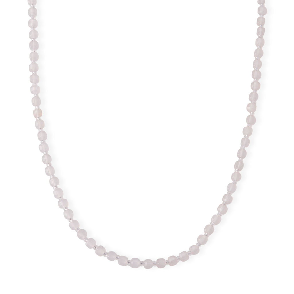 Achat, Glas Halskette, flexibel, 316L Edelstahl 85.00 ct