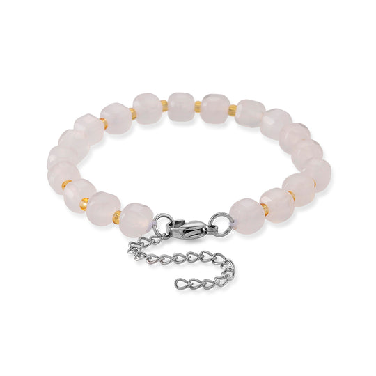 Achat, Glas Armband, flexibel, 316L Edelstahl 58.00 ct
