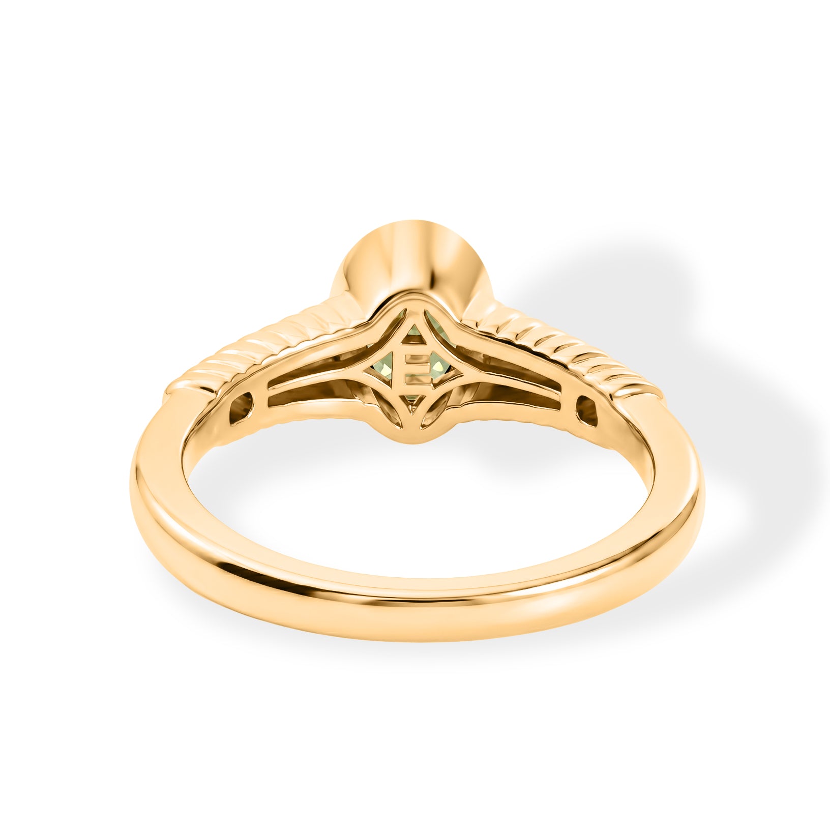 EVER TRUE Natürlicher Peridot Ring 950 Kupfer (Größe 17.00) ca. 0.85 ct