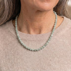 Grüner Aventurin Halskette, flexibel, Reine Legierung ca. 25.00 ct