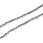 Grüner Aventurin Halskette, flexibel, Reine Legierung ca. 25.00 ct