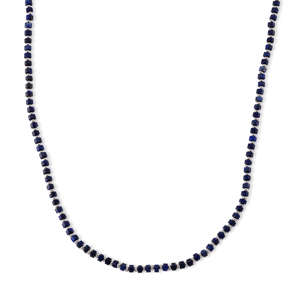 Lapislazuli Halskette, flexibel, Reine Legierung ca. 25.00 ct