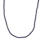 Lapislazuli Halskette, flexibel, Reine Legierung ca. 25.00 ct