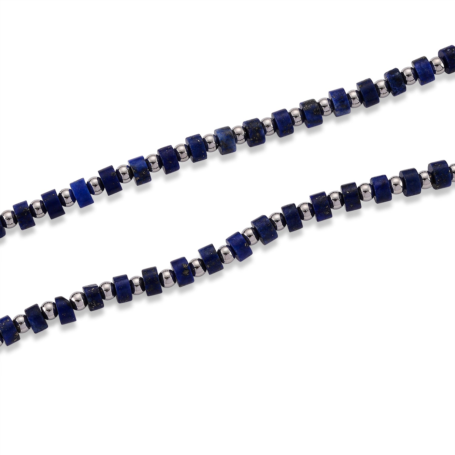 Lapislazuli Halskette, flexibel, Reine Legierung ca. 25.00 ct