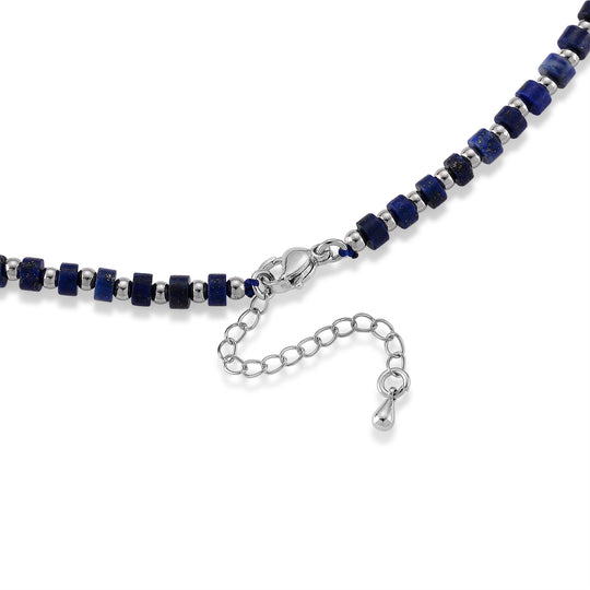 Lapislazuli Halskette, flexibel, Reine Legierung ca. 25.00 ct