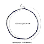 Lapislazuli Halskette, flexibel, Reine Legierung ca. 25.00 ct