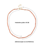 Kirsche Quarz Halskette, flexibel, Reine Legierung Vergoldet ca. 25.00 ct